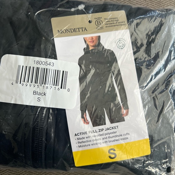 Mondetta Black Full Zip Jacket - Picture 3 of 5